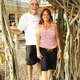 Christine with her brother, Thomas Balletta, in Belize.